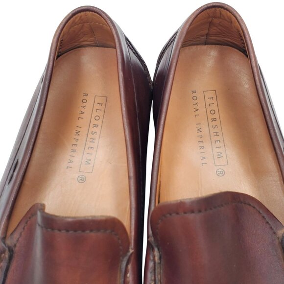 Florsheim Men\'s size 10 Brown Leather Slip-On Casual Driving Loafer Shoes  Spain main image 5
